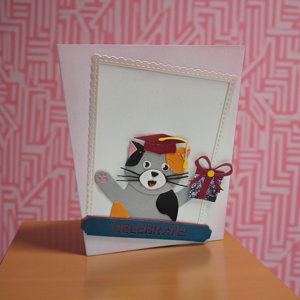 Congrats Cat Etched Dies by Simon Hurley