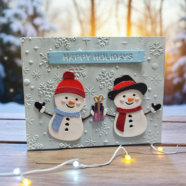 North Pole Sentiments Etched Dies by Simon Hurley