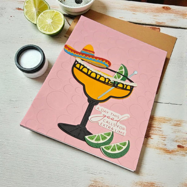 Sip Sip Ole Sentiments BetterPress Plate & Die Set
