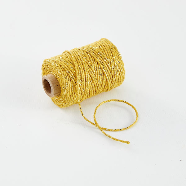Vivant - Lurex Ocre/Kurkuma Cotton Cord -54.68 yards
