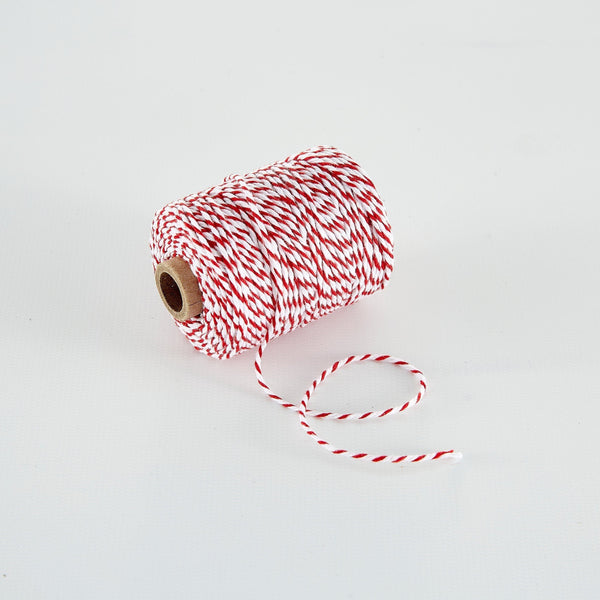 Vivant - Red and White Cotton Twine - 54 yards