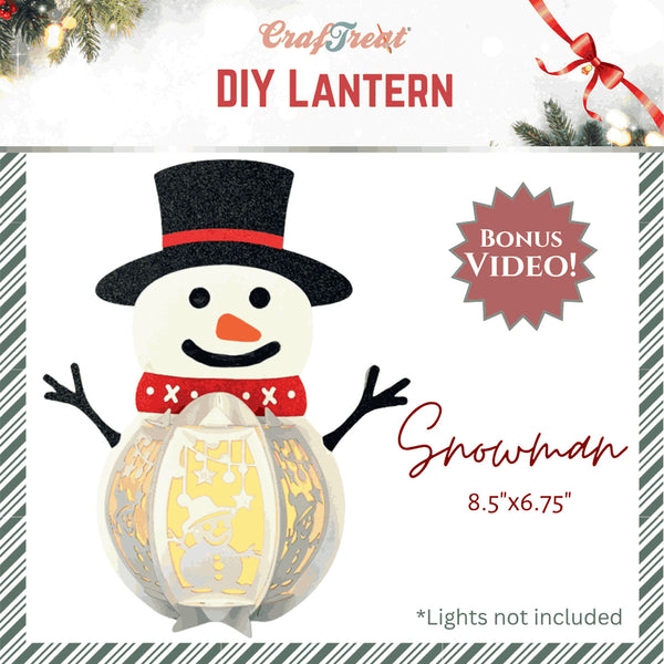 DIY Paper Lanterns - Snowman