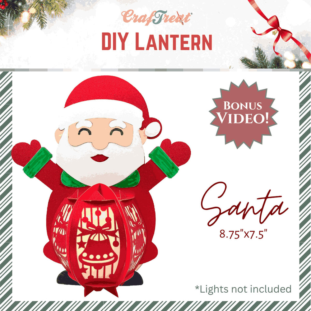 DIY Paper Lanterns - Santa