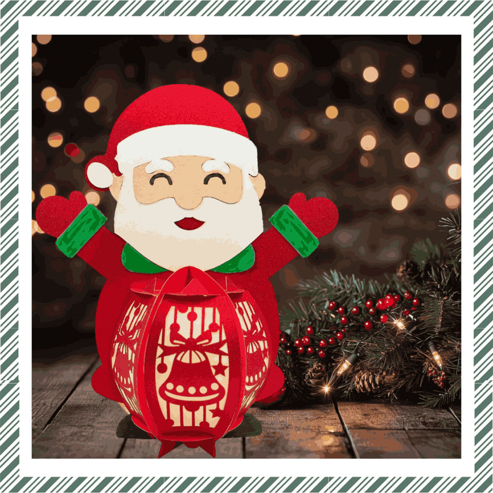 DIY Paper Lanterns - Santa