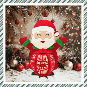 DIY Paper Lanterns - Santa
