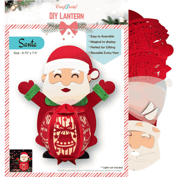 DIY Paper Lanterns - Santa