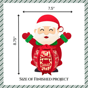 DIY Paper Lanterns - Santa