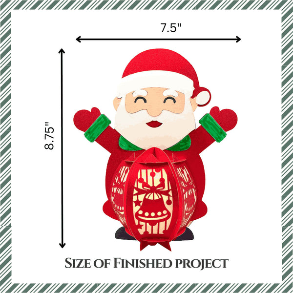 DIY Paper Lanterns - Santa