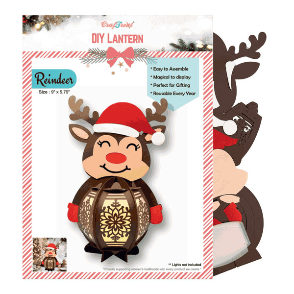 DIY Paper Lanterns - Reindeer