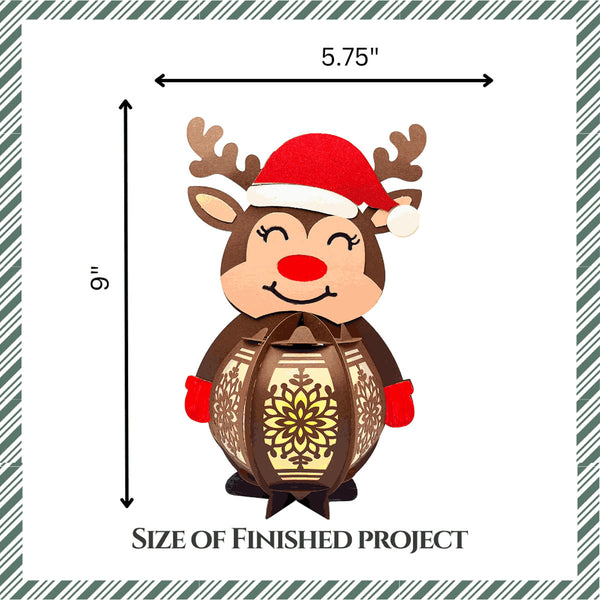 DIY Paper Lanterns - Reindeer