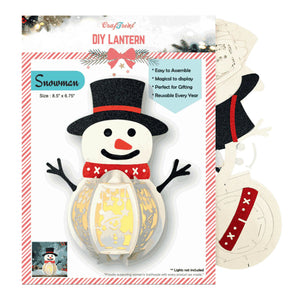 DIY Paper Lanterns - Snowman