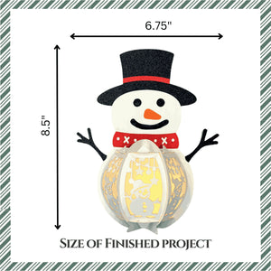 DIY Paper Lanterns - Snowman