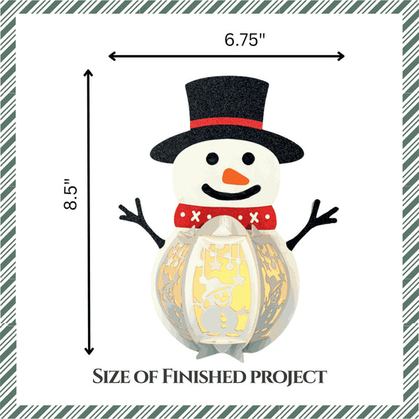 DIY Paper Lanterns - Snowman