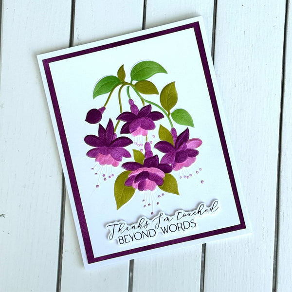 Magical Fuchsia 3D Embossing Folder by Alex Syberia Designs