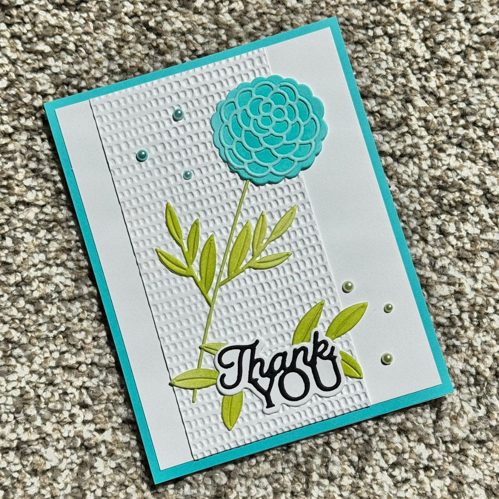 Layered Thank You Etched Dies