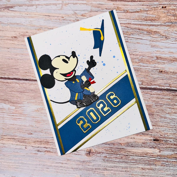 Classic Mouse Graduation Etched Dies