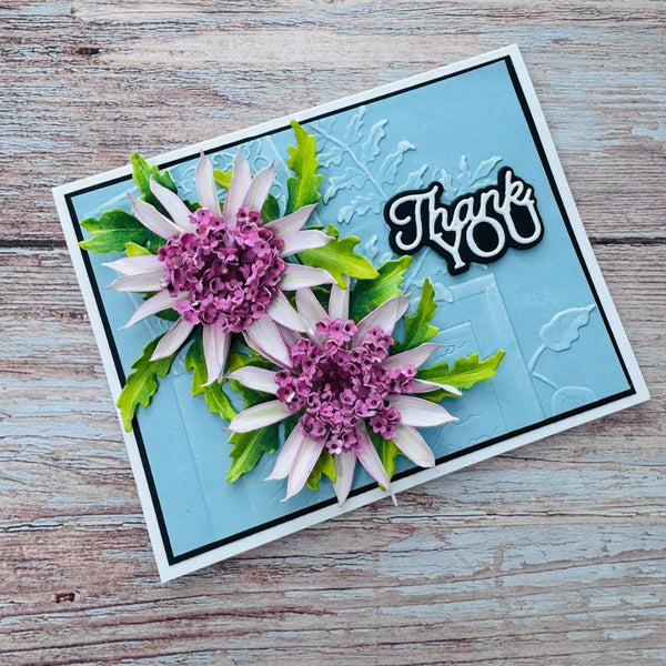 Layered Thank You Etched Dies