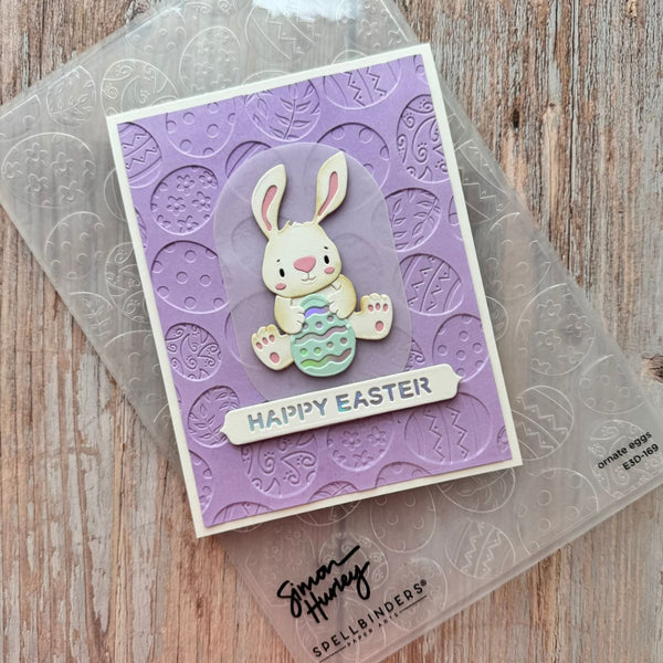 Ornate Eggs 3D Embossing Folder by Simon Hurley