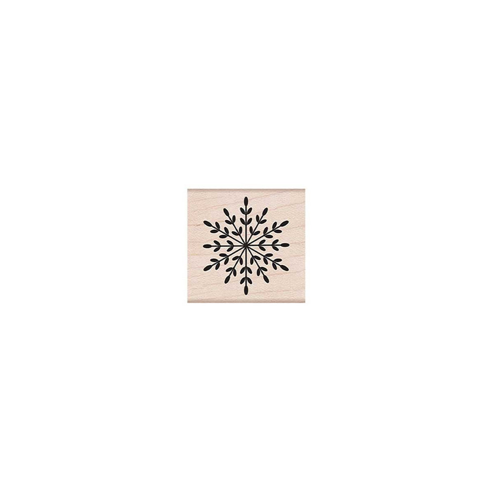 Geometric Snowflake Woodblock Stamp