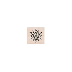 Geometric Snowflake Woodblock Stamp