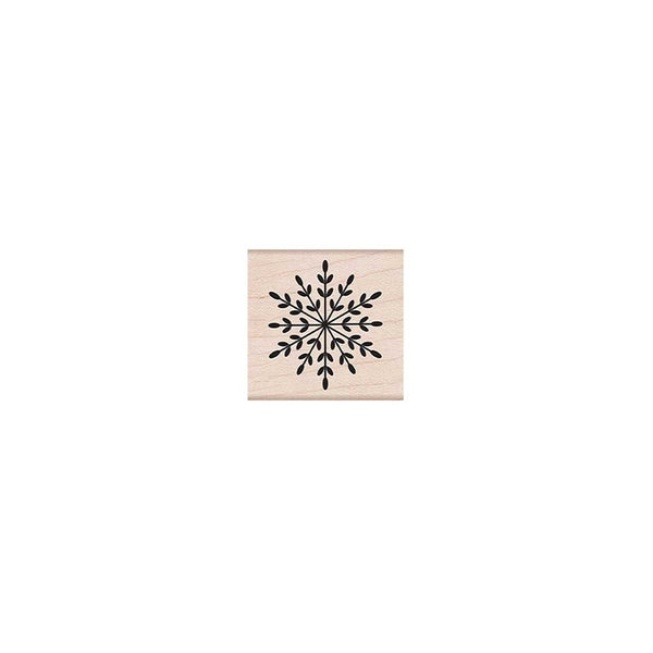 Geometric Snowflake Woodblock Stamp
