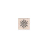 Geometric Snowflake Woodblock Stamp
