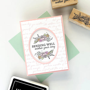 Well Wishes Woodblock Stamp