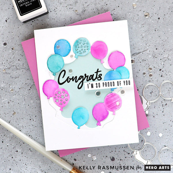 Congrats Happy Stamp & Cut Set