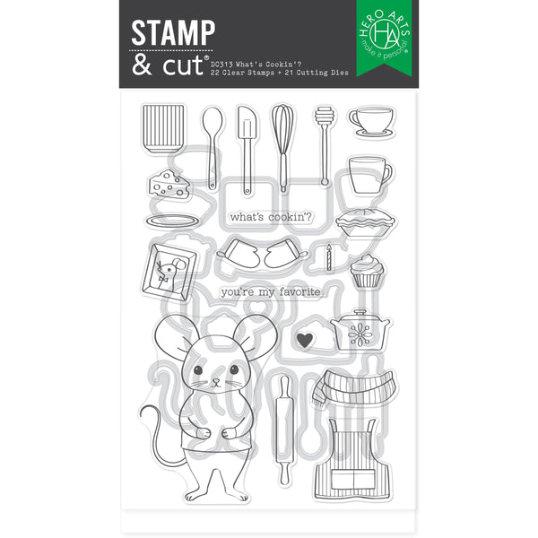 Hero Arts What's Cookin'?  Stamp & Cut Set