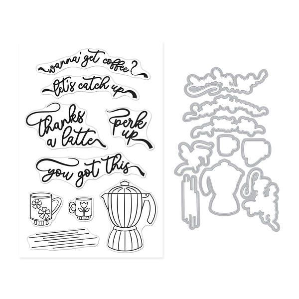 Hero Arts Perk Up Stamp & Cut Set