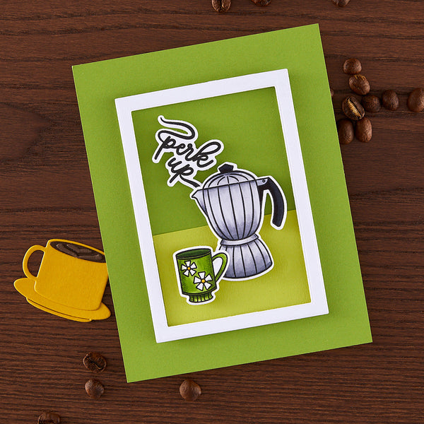 Hero Arts Perk Up Stamp & Cut Set