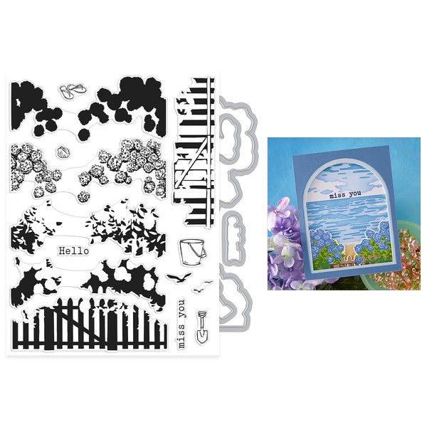Coastal Blooms HeroScape Stamp & Cut