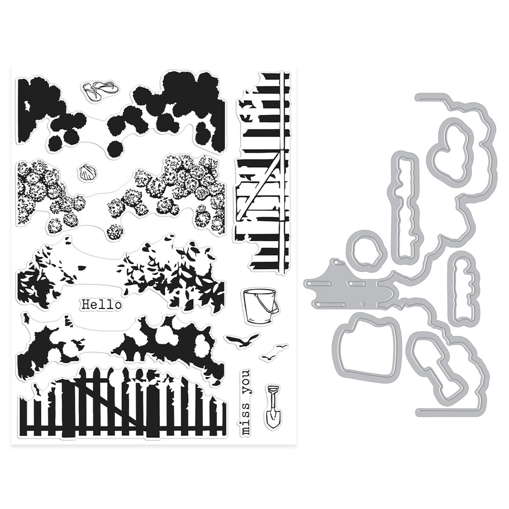 Coastal Blooms HeroScape Stamp & Cut