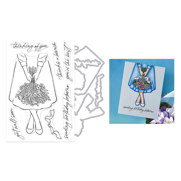 Summer Bouquet Stamp & Cut