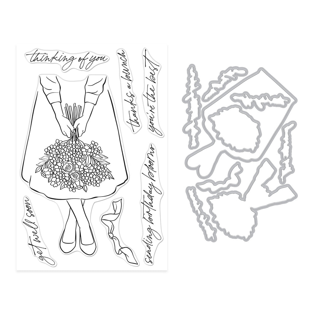 Summer Bouquet Stamp & Cut