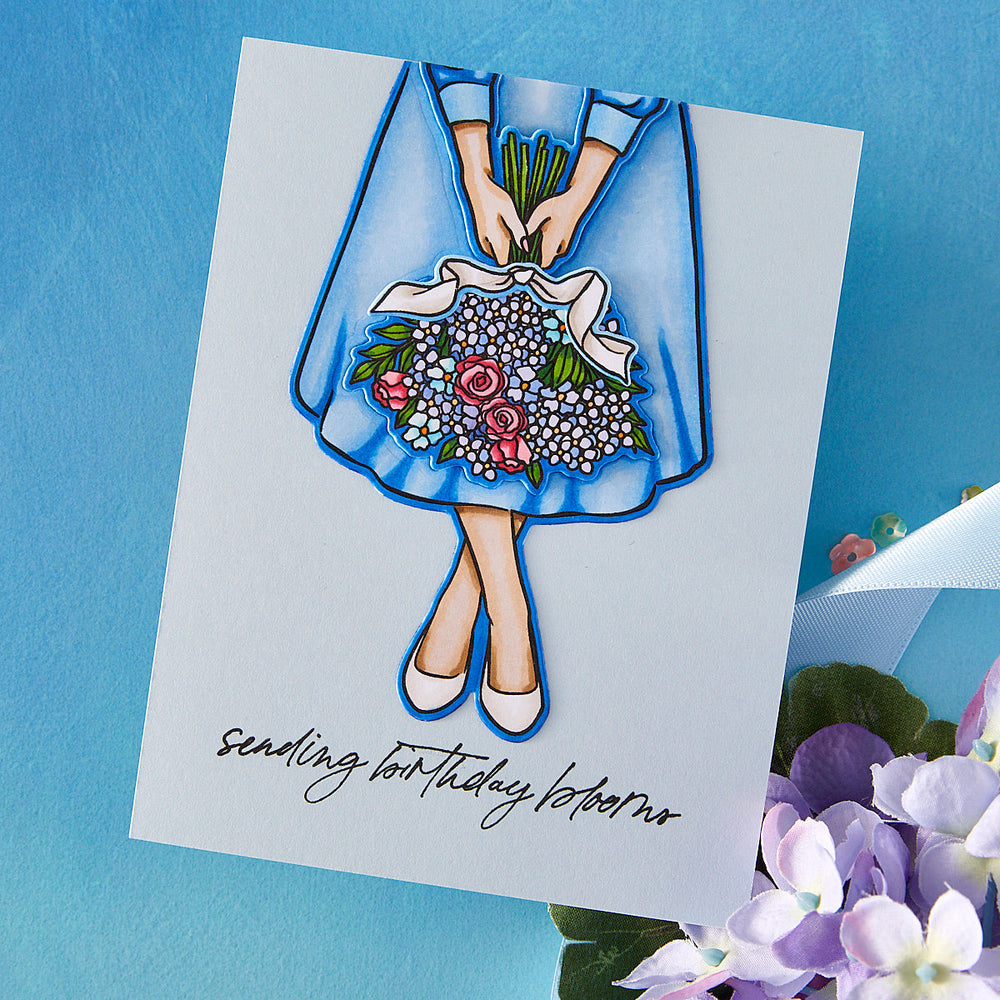 Summer Bouquet Stamp & Cut