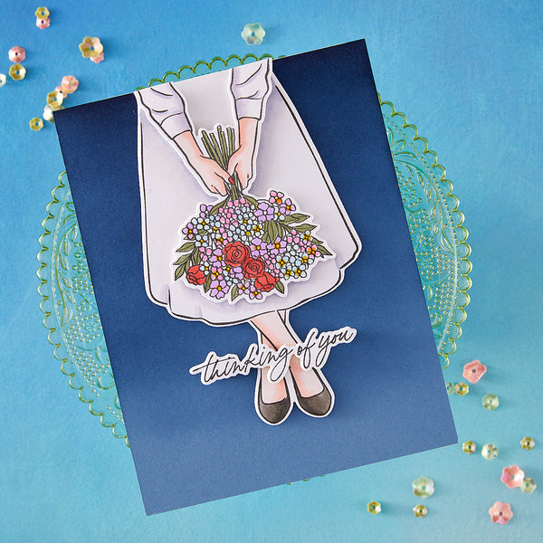 Summer Bouquet Stamp & Cut