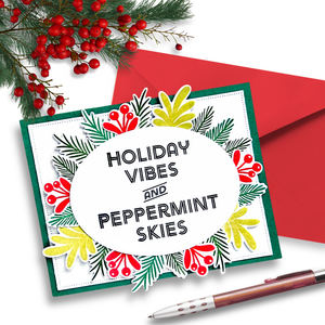 A Little Merri-Mint Clear Stamp Set