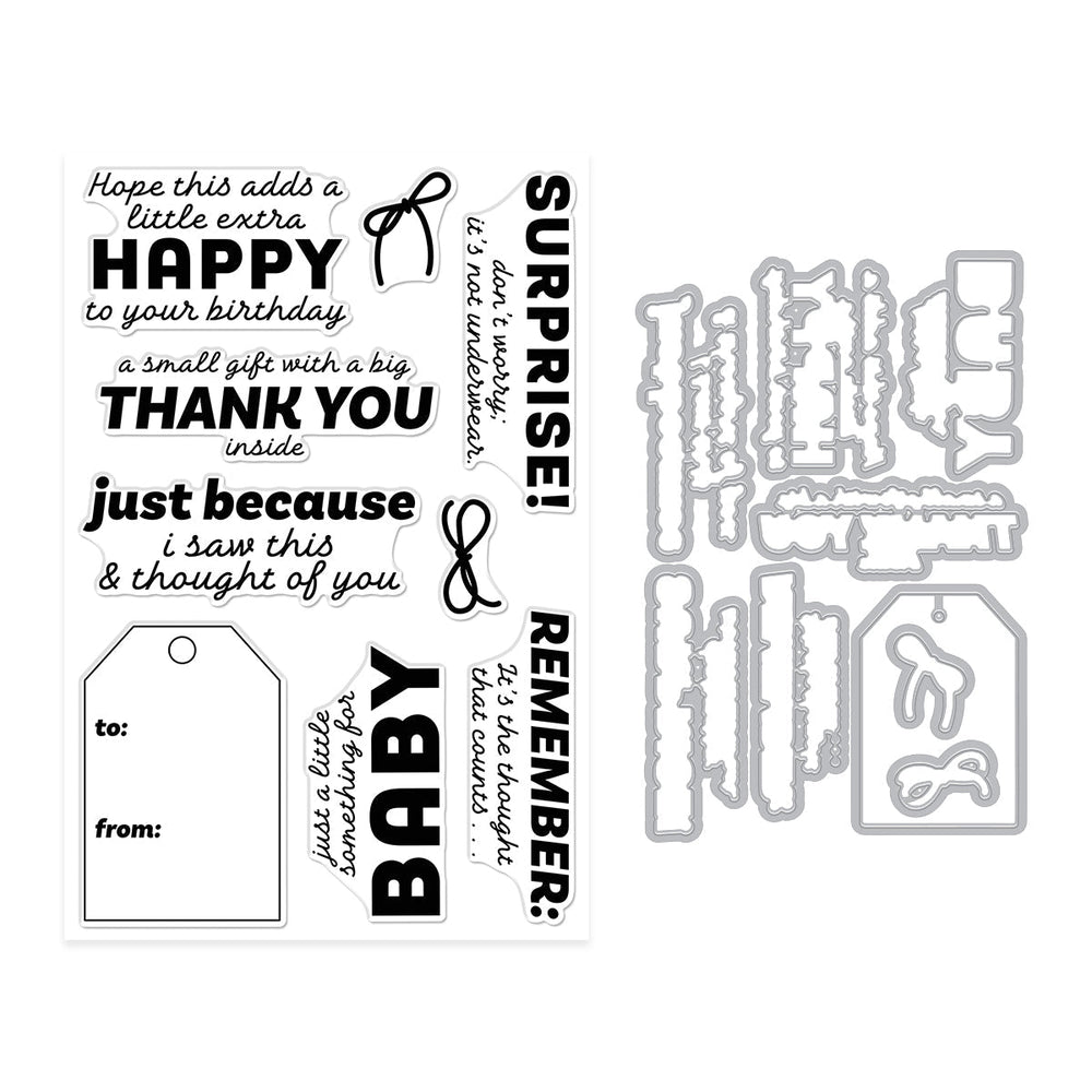 Just Because Stamp & Cut Set