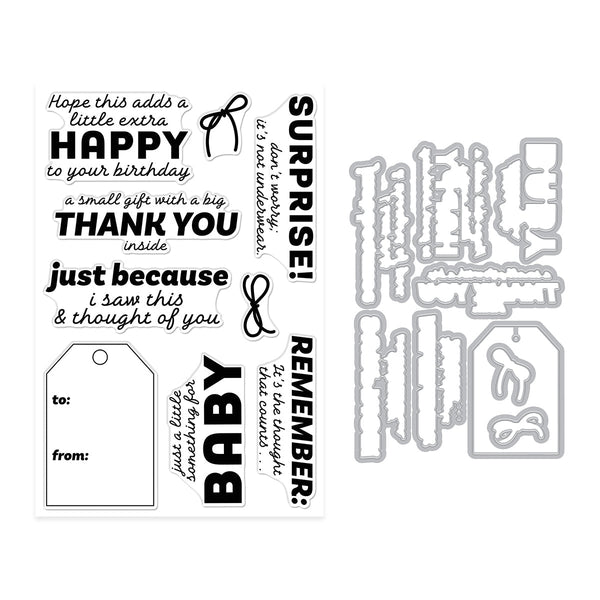 Just Because Stamp & Cut Set