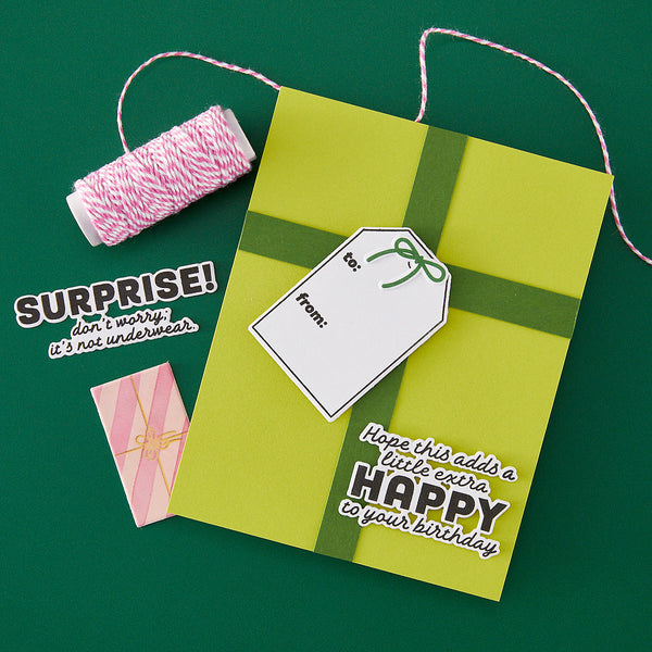 Just Because Stamp & Cut Set