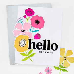 Abstract Floral Clear Stamp Set