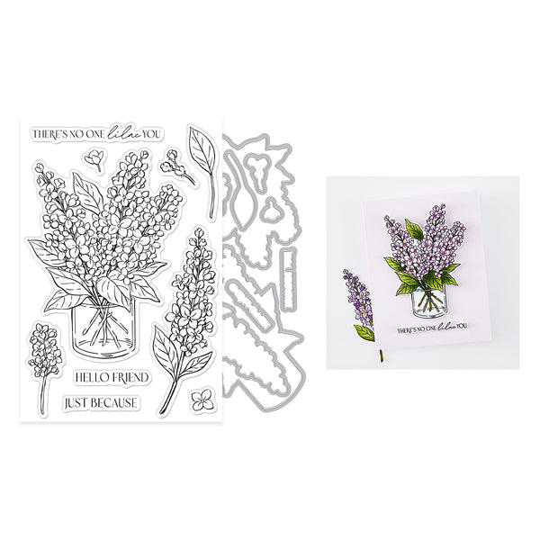 No One Lilac You Stamp & Cut Set