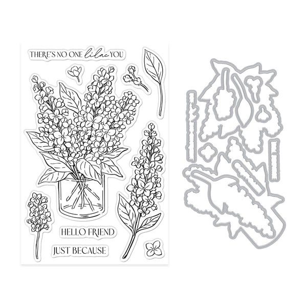No One Lilac You Stamp & Cut Set