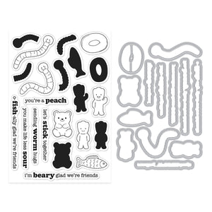 Let's Stick Together Stamp & Cut by Carly Tee
