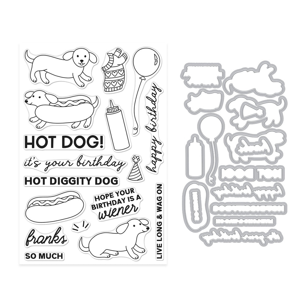 Hot Dog Stamp & Cut