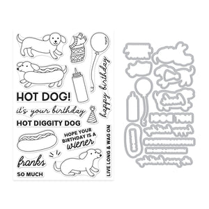 Hot Dog Stamp & Cut