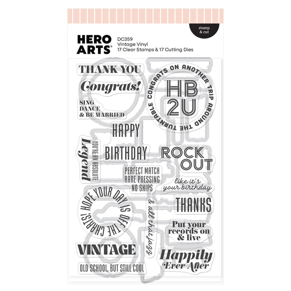 Vintage Vinyl Stamp & Cut