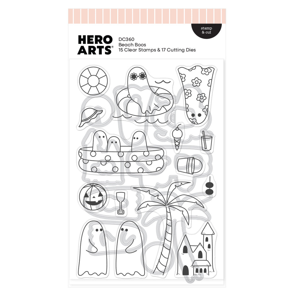 Beach Boos Stamp & Cut