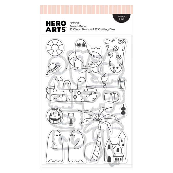 Beach Boos Stamp & Cut